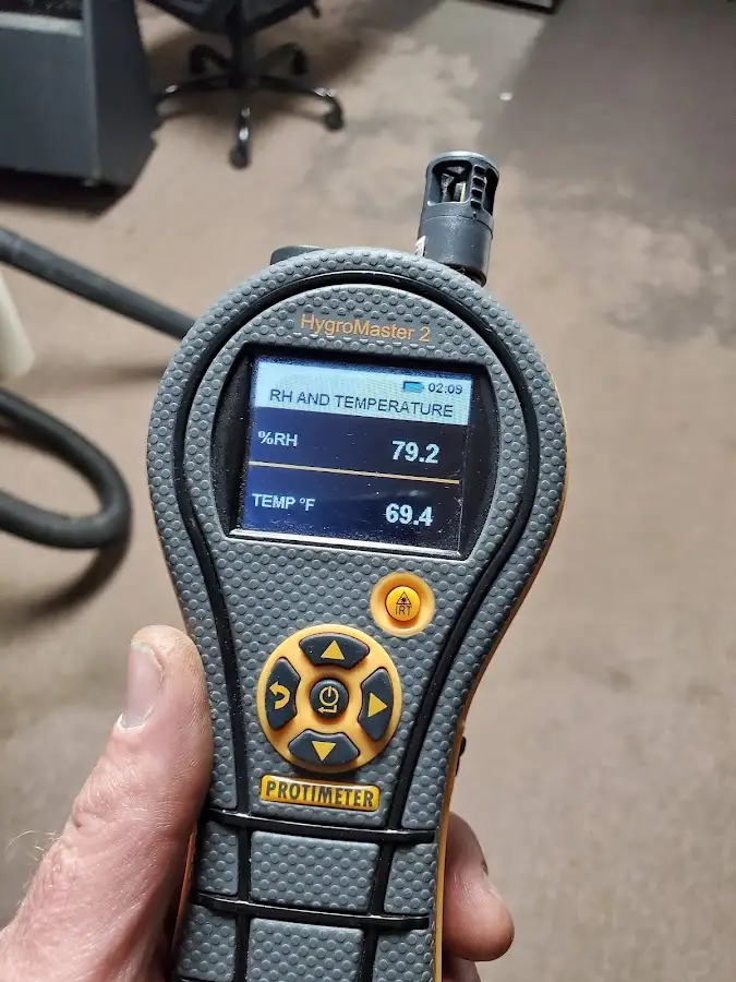 Moisture meter humidity assessment for Fire & Smoke Damage Restoration in Schofield Barracks